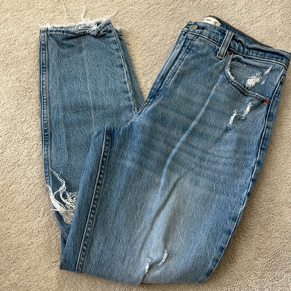 Abercrombie, The Skinny High Rise, Distressed, 29/8R